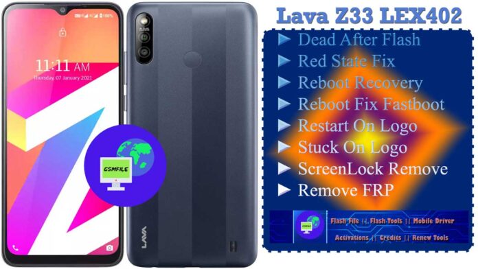 Lava Z33 LEX402 Flash File Download