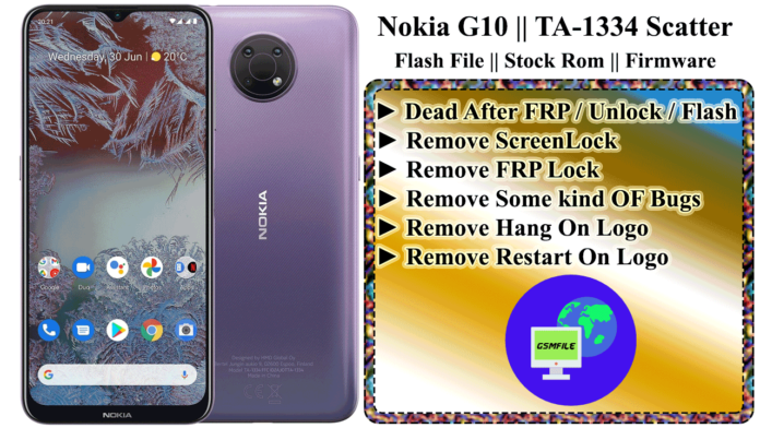 Nokia G10 - TA1334 - Scatter Dead Boot Repair File