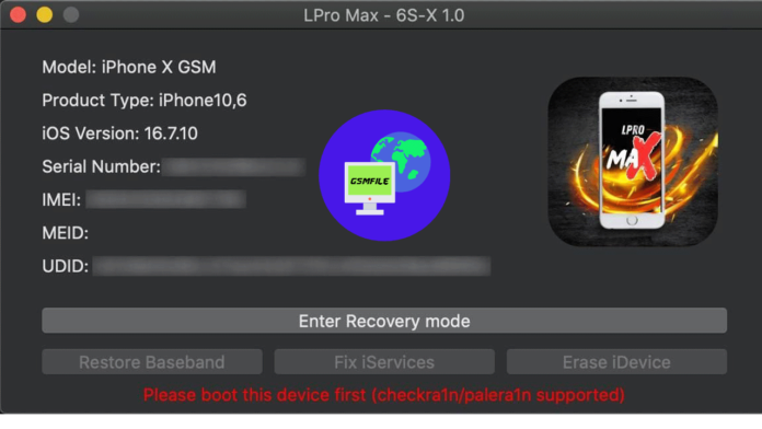 LPro Max V1.0 Meid Activator 6s To X