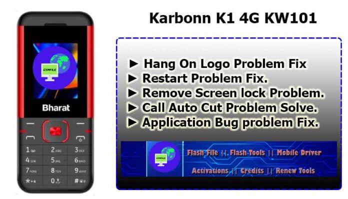 karbonn k1 kw101 ► Hang On Logo Problem Fix ► Restart Problem Fix. ► Remove Screen lock Problem. ► Call Auto Cut Problem Solve. ► Application Bug problem Fix.
