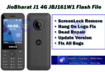 JioBharat J1 JBJ161W1 Flash File JioBharat J1 JBJ161W1 Hang On Logo Problem Fix ( First Check Hardware ) Restart Problem Fix Remove Screen lock Problem Call Auto Cut Problem Solve Application Bug problem Fix